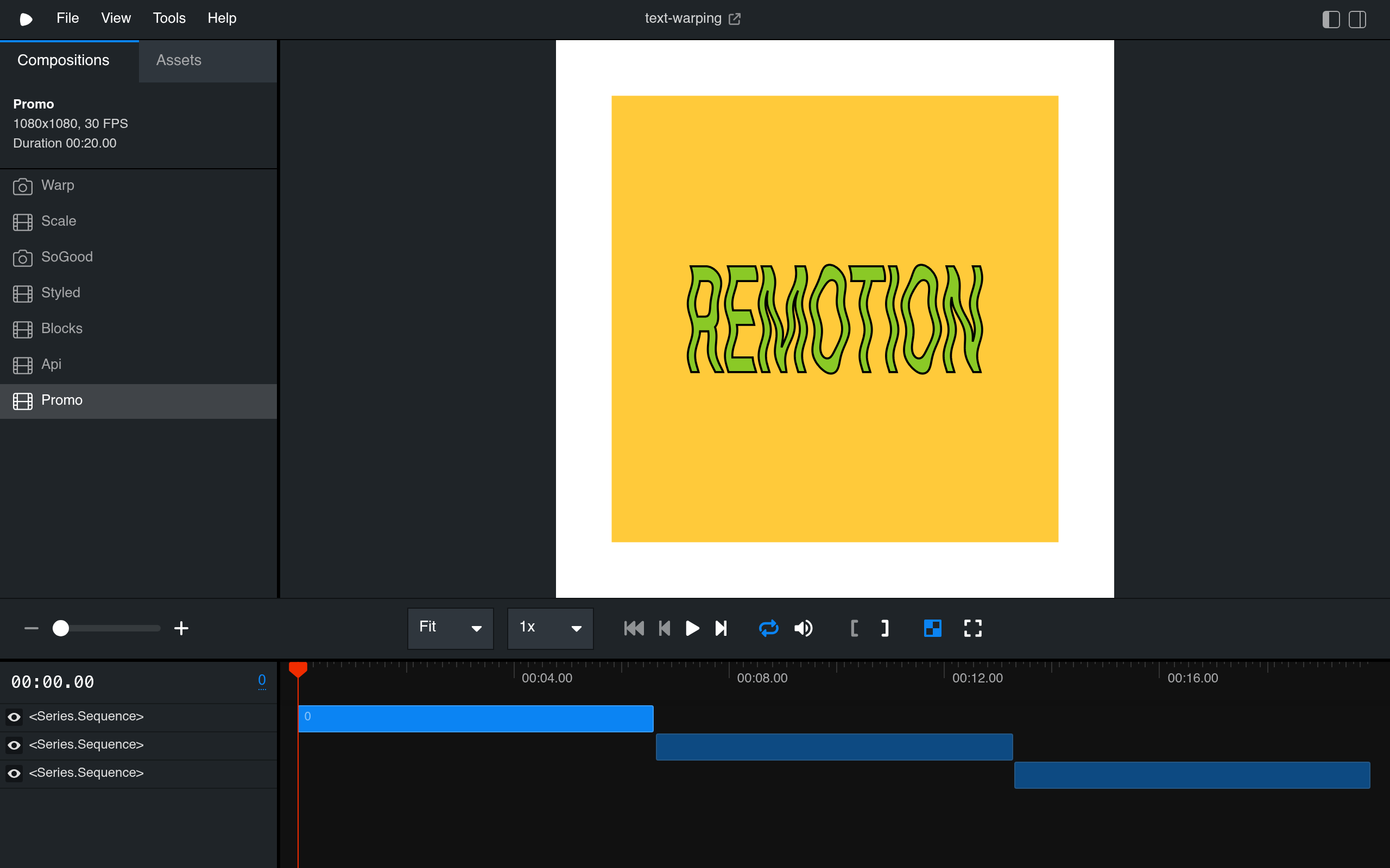 Text Warping